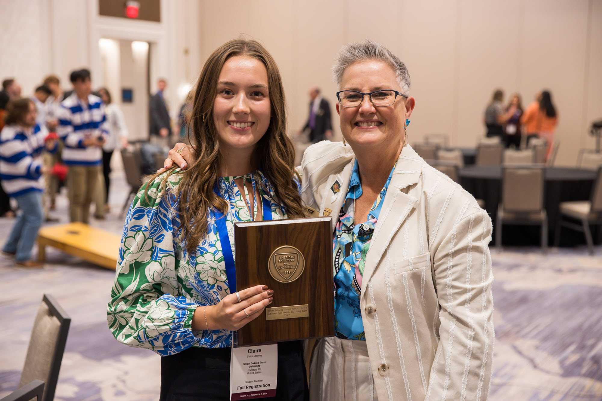 photo of Marsia with student award winner