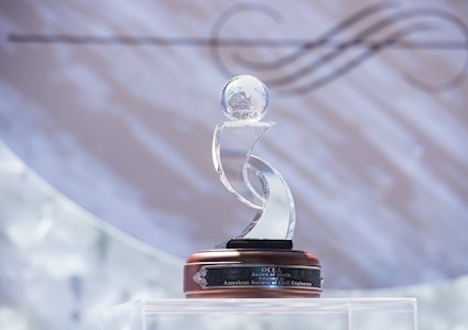 OCEA trophy on display at OPAL Awards Gala / Photo: Jason Dixson Photography