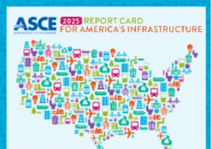 graphic depicts March 25 release date for report card for America's infrastructure