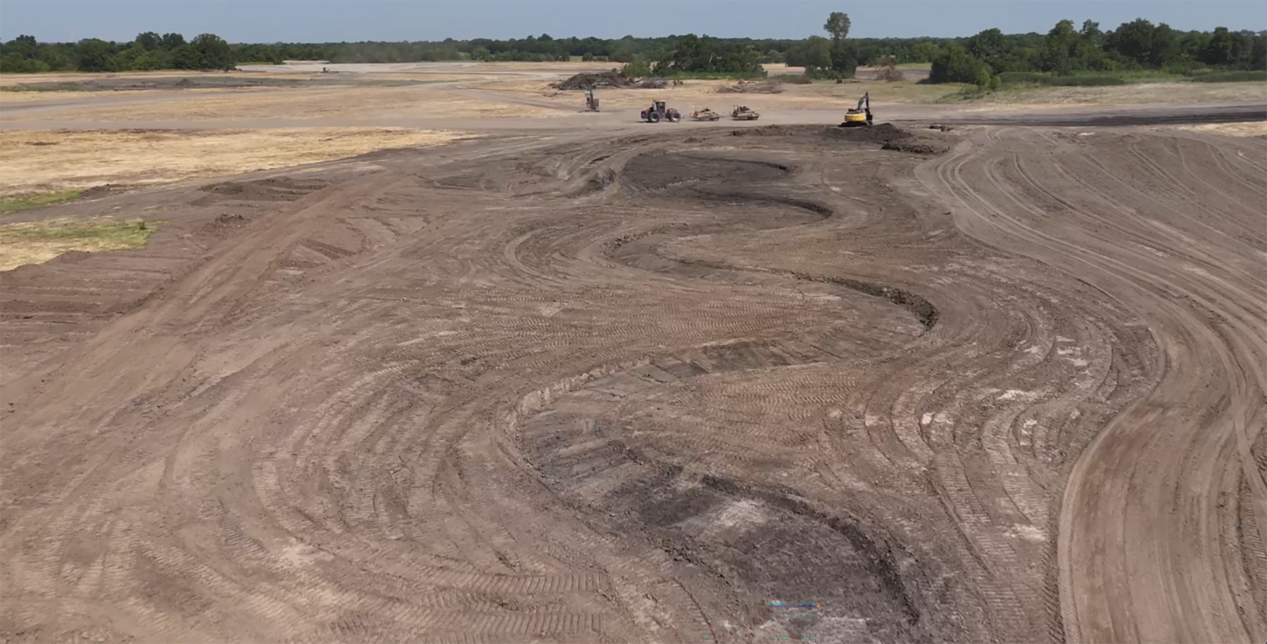 aerial image of arid ground